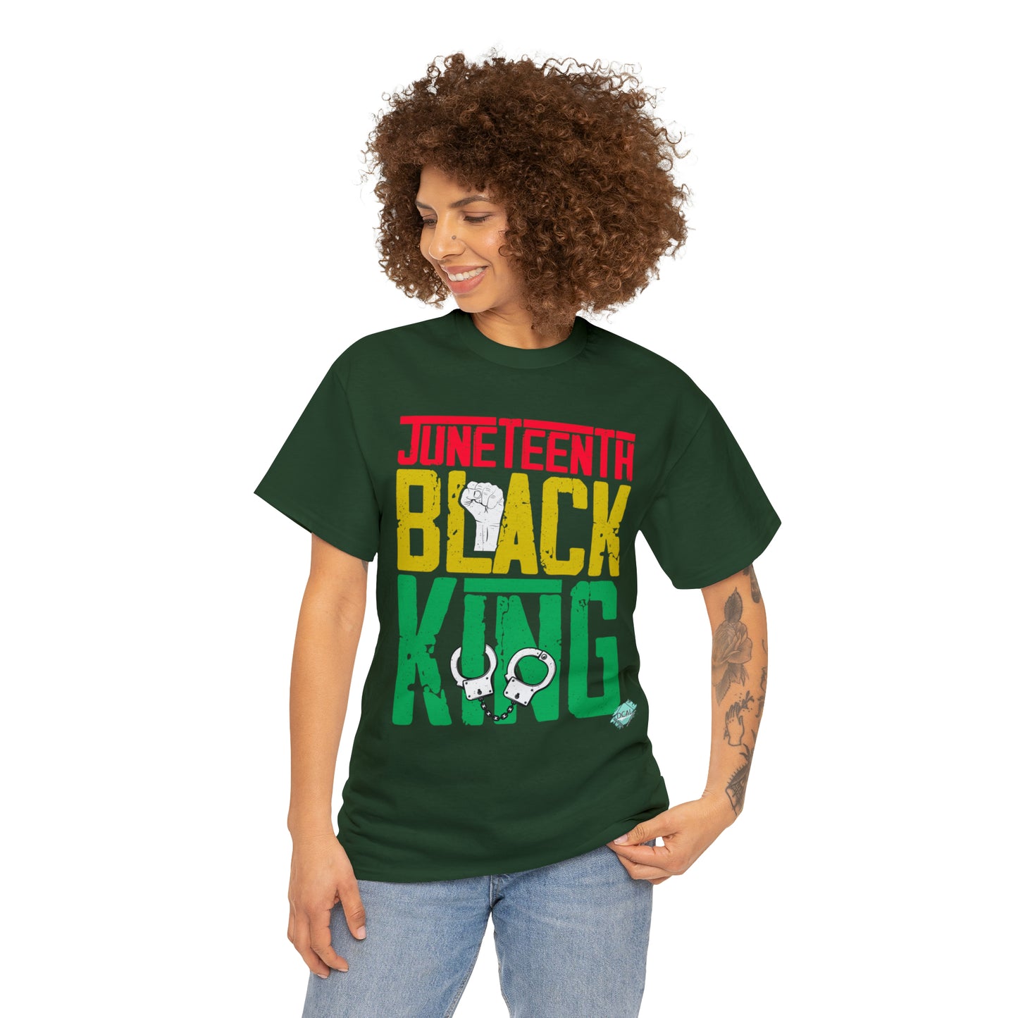 DCAL Juneteenth "Black King" Unisex Heavy Cotton Tee