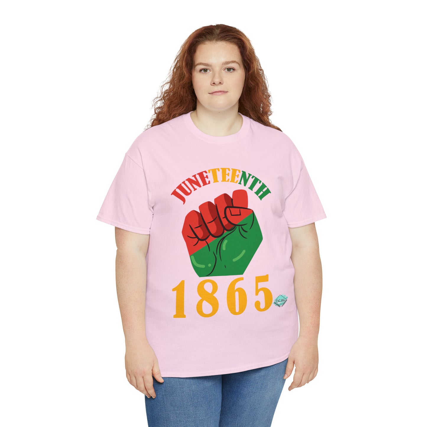 DCAL Juneteenth "1865 Fist" Unisex Heavy Cotton Tee