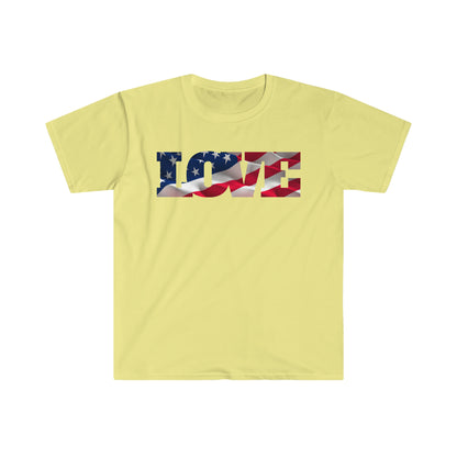 DCAL 4th of July "Love" Unisex Softstyle T-Shirt