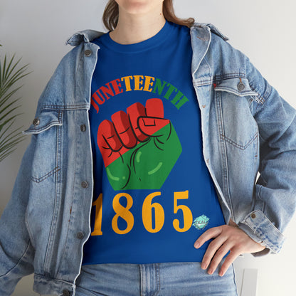 DCAL Juneteenth "1865 Fist" Unisex Heavy Cotton Tee