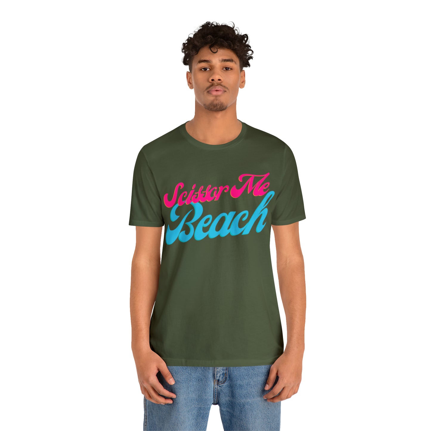 DCAL Beach Collection "Scissor Me Beach" Unisex Jersey Short Sleeve Tee