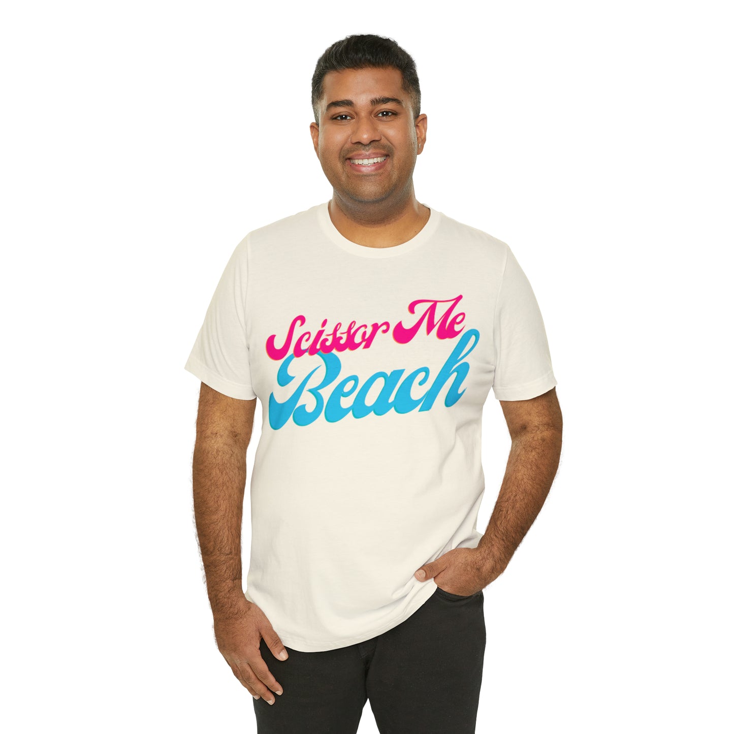 DCAL Beach Collection "Scissor Me Beach" Unisex Jersey Short Sleeve Tee