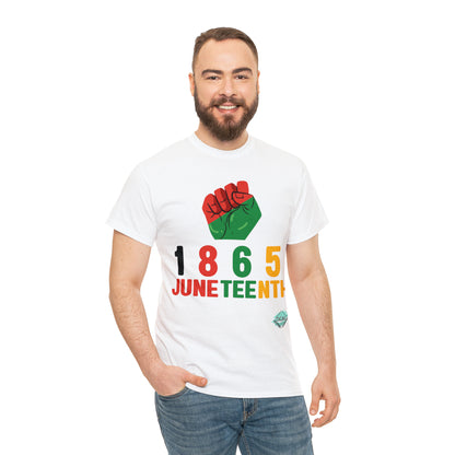 DCAL Juneteenth "1865 Fist" Unisex Heavy Cotton Tee