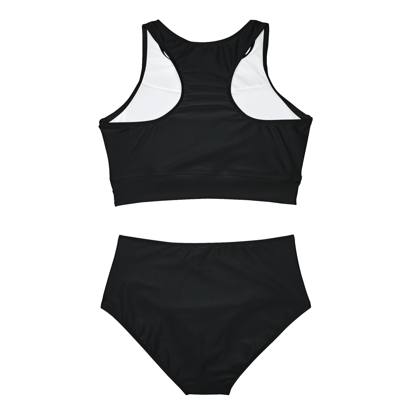 DCAL Swimwear "Black" Sporty Bikini Set