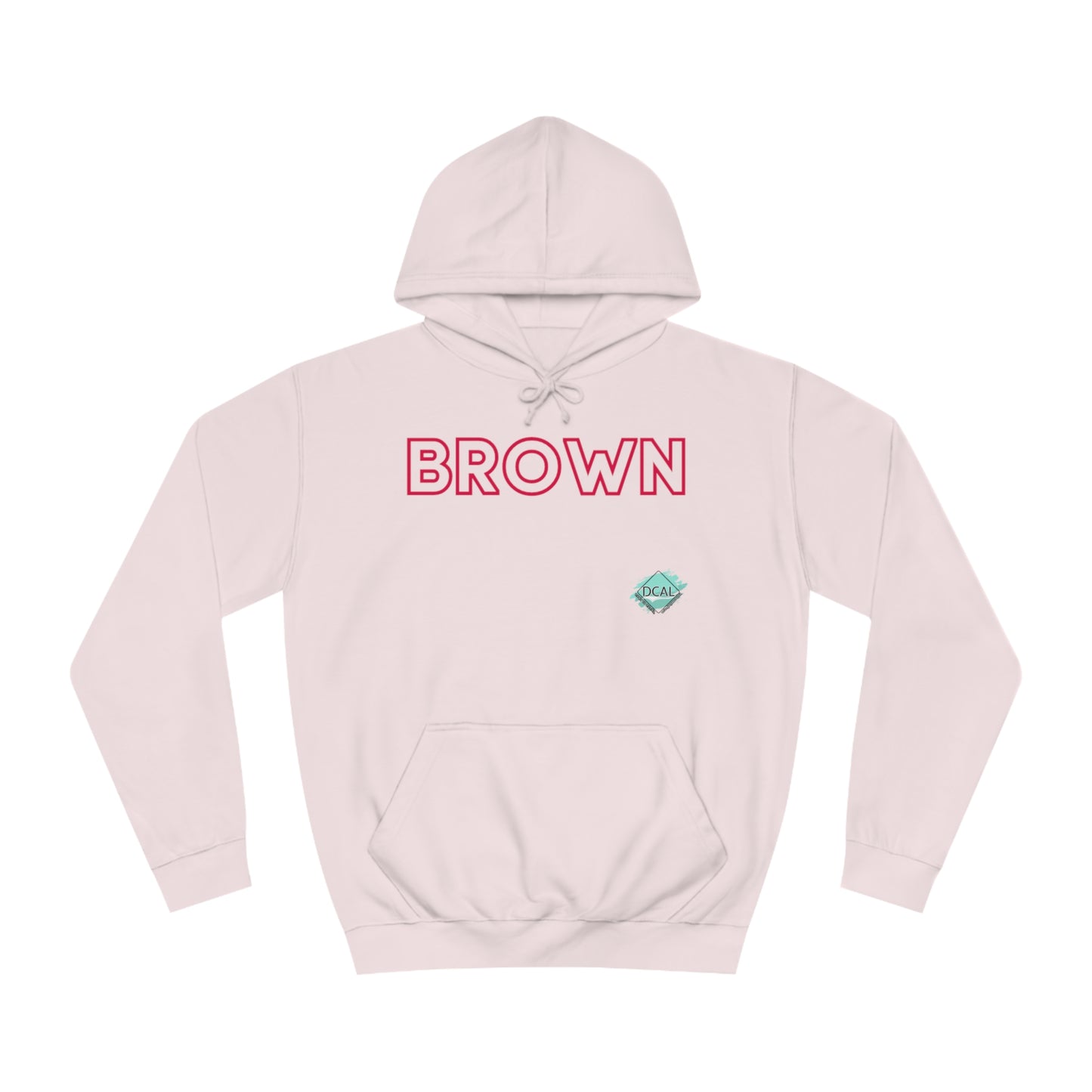 DCAL The Brown Collection Unisex College Hoodie