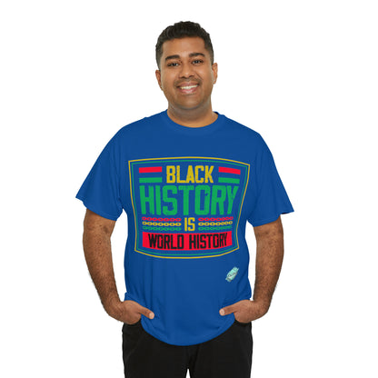 DCAL Juneteenth "World History" Unisex Heavy Cotton Tee