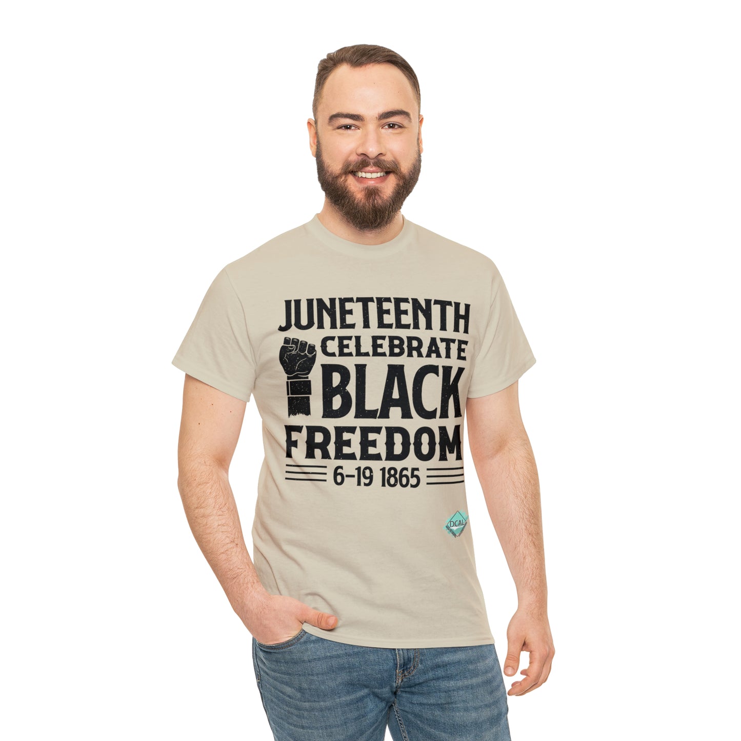 DCAL Juneteenth "Celebrate Freedom" Unisex Heavy Cotton Tee