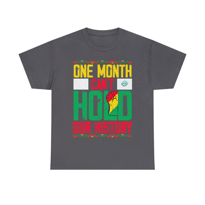 DCAL Juneteenth "Can't Hold Our History" Unisex Heavy Cotton Tee