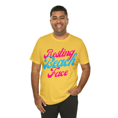 DCAL Beach Collection "Resting Beach Face" Unisex Jersey Short Sleeve Tee