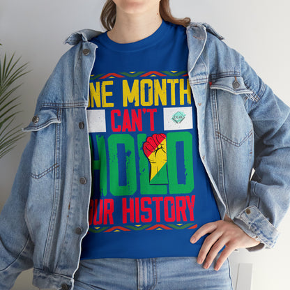 DCAL Juneteenth "Can't Hold Our History" Unisex Heavy Cotton Tee