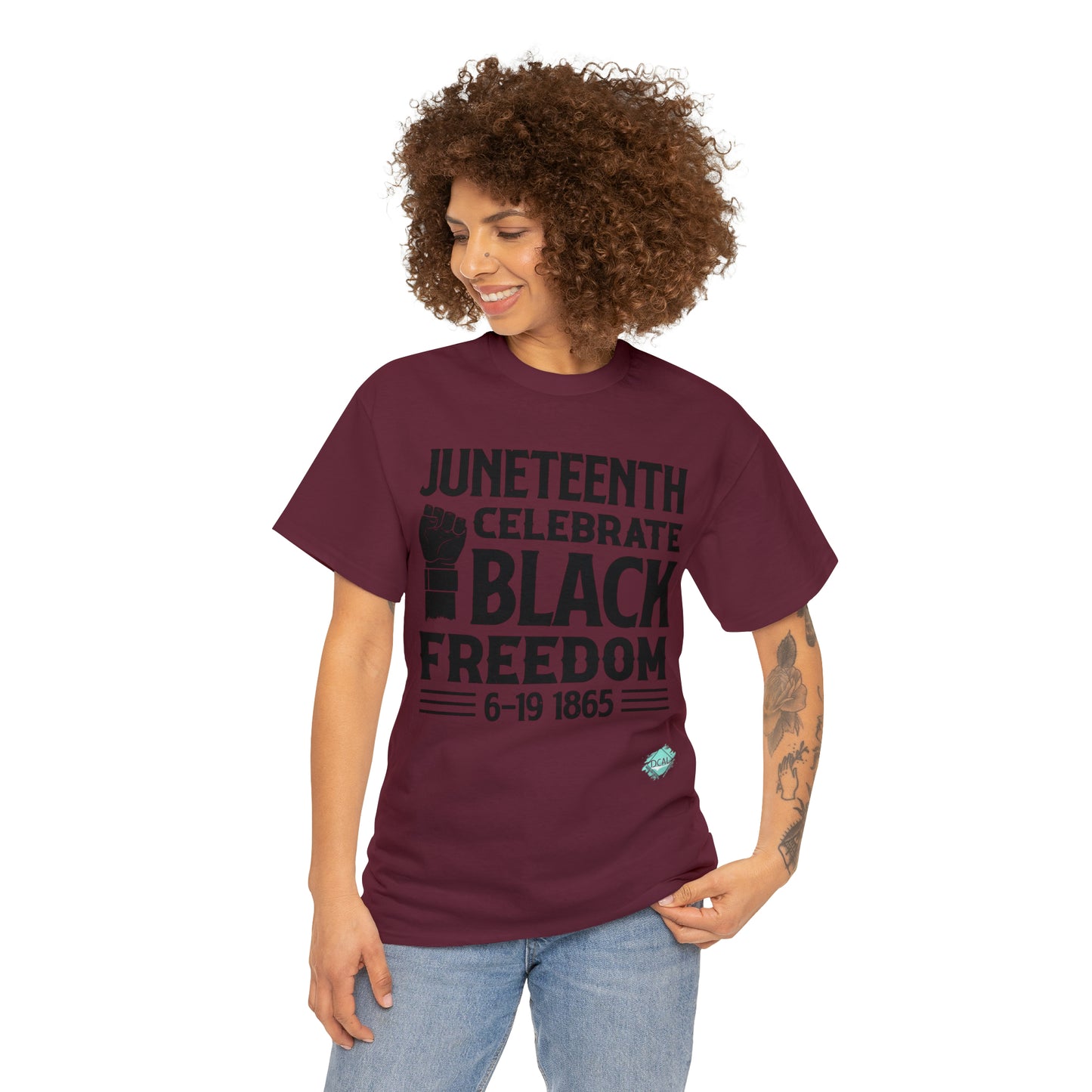 DCAL Juneteenth "Celebrate Freedom" Unisex Heavy Cotton Tee