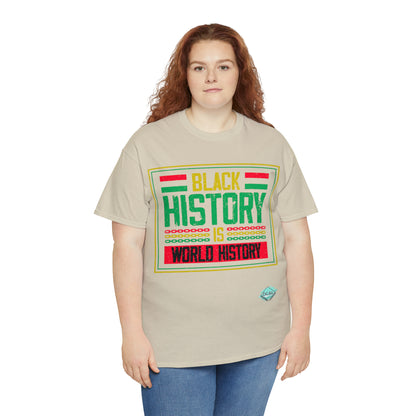 DCAL Juneteenth "World History" Unisex Heavy Cotton Tee