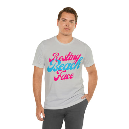 DCAL Beach Collection "Resting Beach Face" Unisex Jersey Short Sleeve Tee