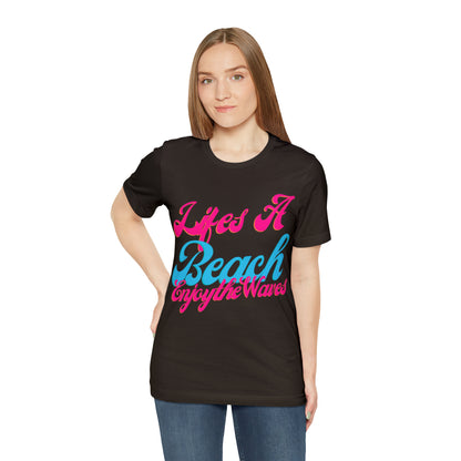 DCAL Beach Collection "Lifes a Beach Enjoy The View" Unisex Jersey Short Sleeve Tee