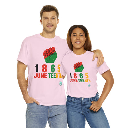 DCAL Juneteenth "1865 Fist" Unisex Heavy Cotton Tee