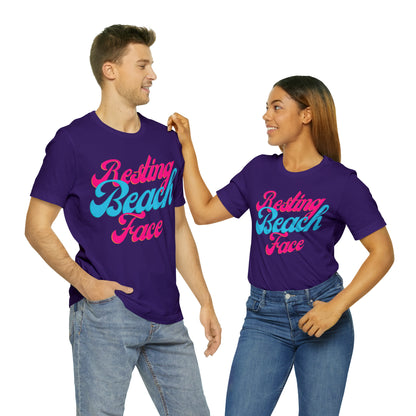 DCAL Beach Collection "Resting Beach Face" Unisex Jersey Short Sleeve Tee