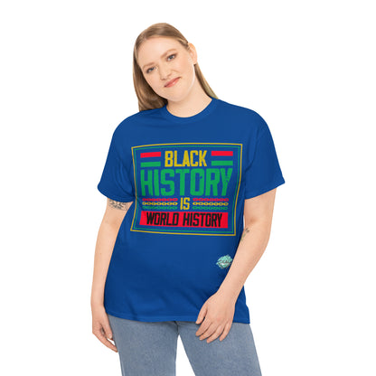 DCAL Juneteenth "World History" Unisex Heavy Cotton Tee