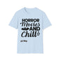 DCAL Graphic Tee Halloween "Horror Movies and Chill" Unisex Softstyle T-Shirt