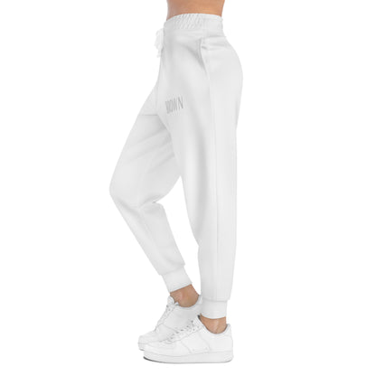 DCAL Brown Collection Bottoms "White" Athletic Joggers