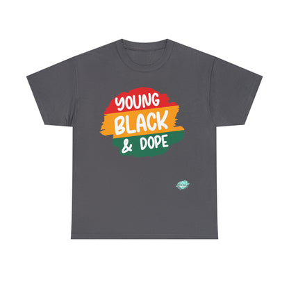 DCAL Juneteenth "Young Black and Dope" Unisex Heavy Cotton Tee