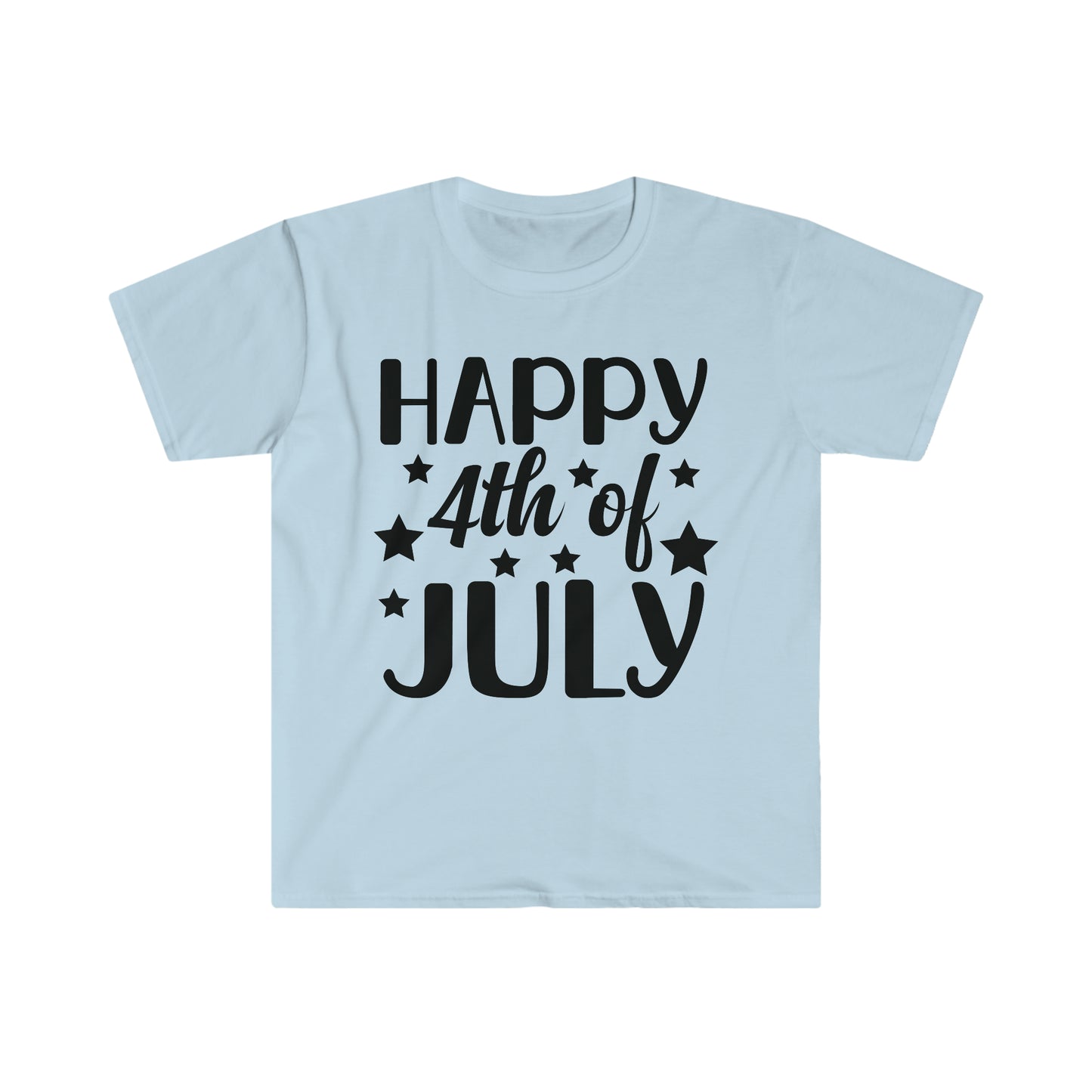 DCAL 4th of July "Happy 4th" Unisex Softstyle T-Shirt