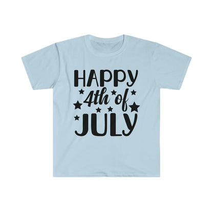 DCAL 4th of July "Happy 4th" Unisex Softstyle T-Shirt