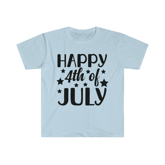 DCAL 4th of July "Happy 4th" Unisex Softstyle T-Shirt