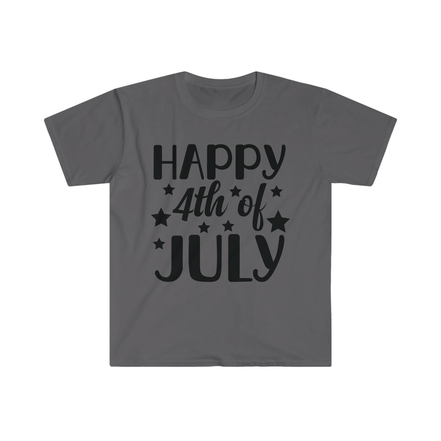 DCAL 4th of July "Happy 4th" Unisex Softstyle T-Shirt