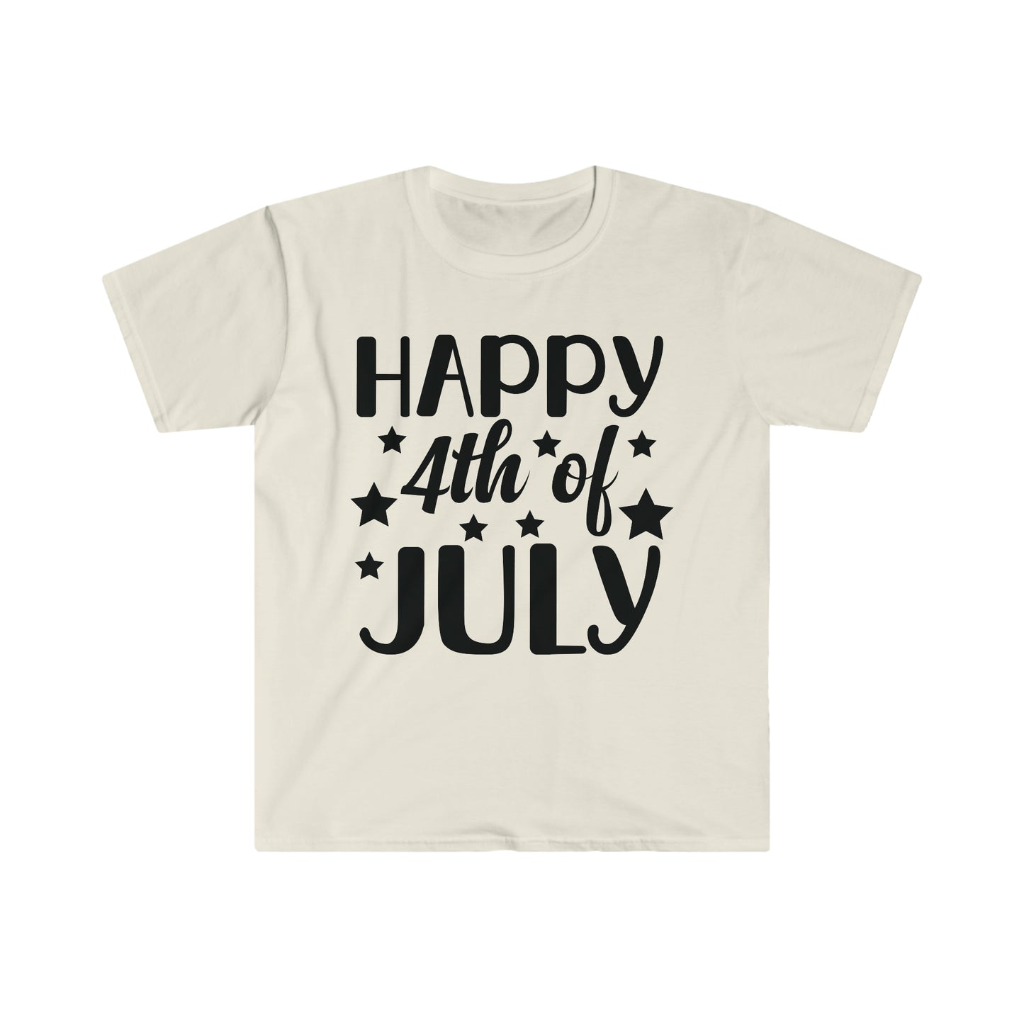 DCAL 4th of July "Happy 4th" Unisex Softstyle T-Shirt