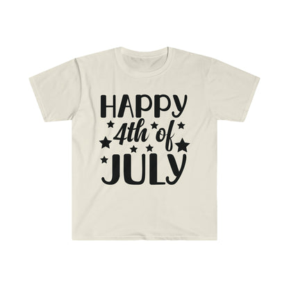 DCAL 4th of July "Happy 4th" Unisex Softstyle T-Shirt