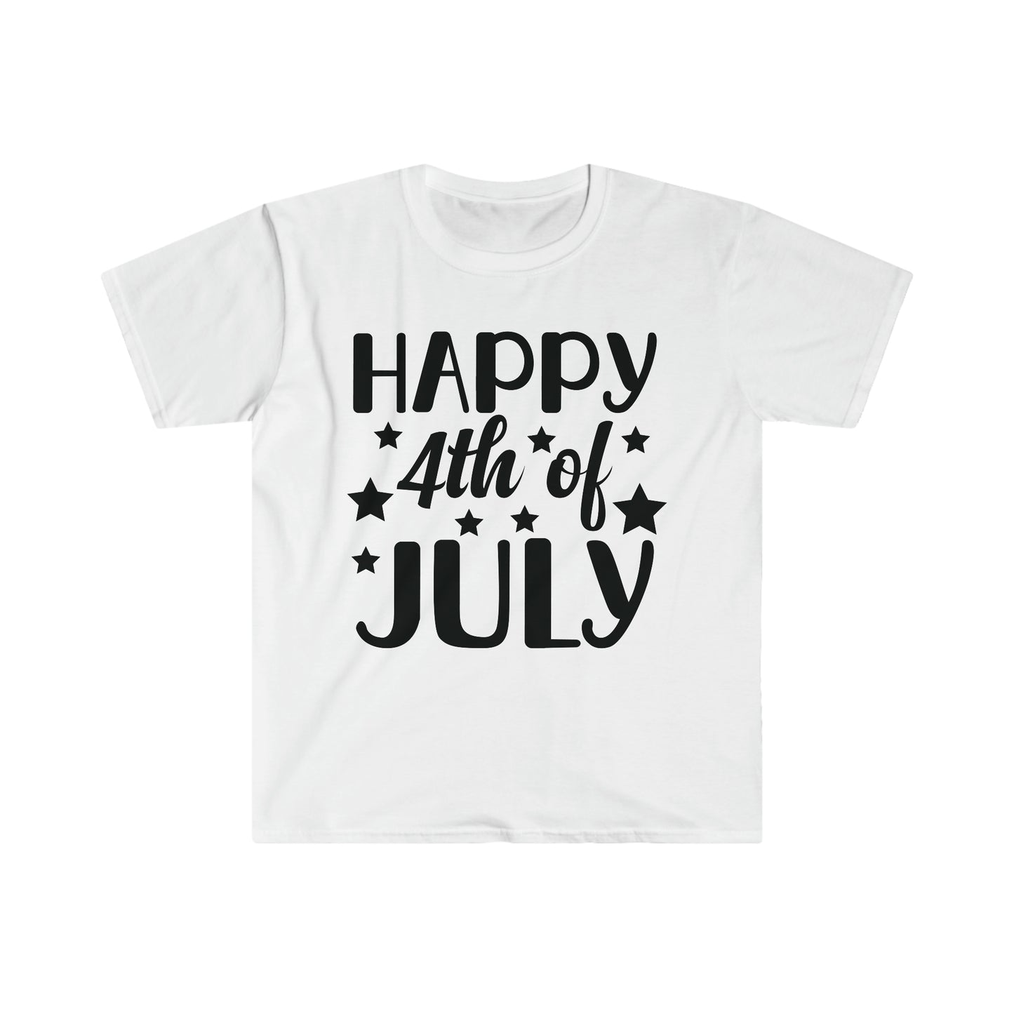 DCAL 4th of July "Happy 4th" Unisex Softstyle T-Shirt