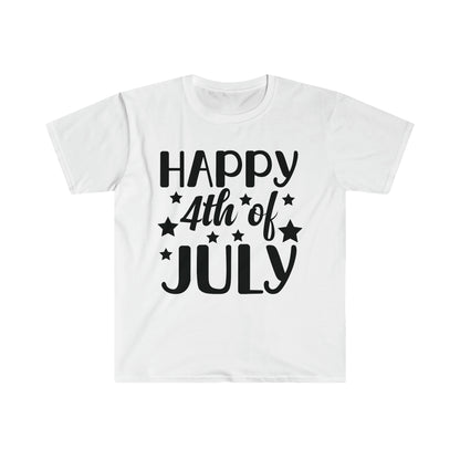 DCAL 4th of July "Happy 4th" Unisex Softstyle T-Shirt