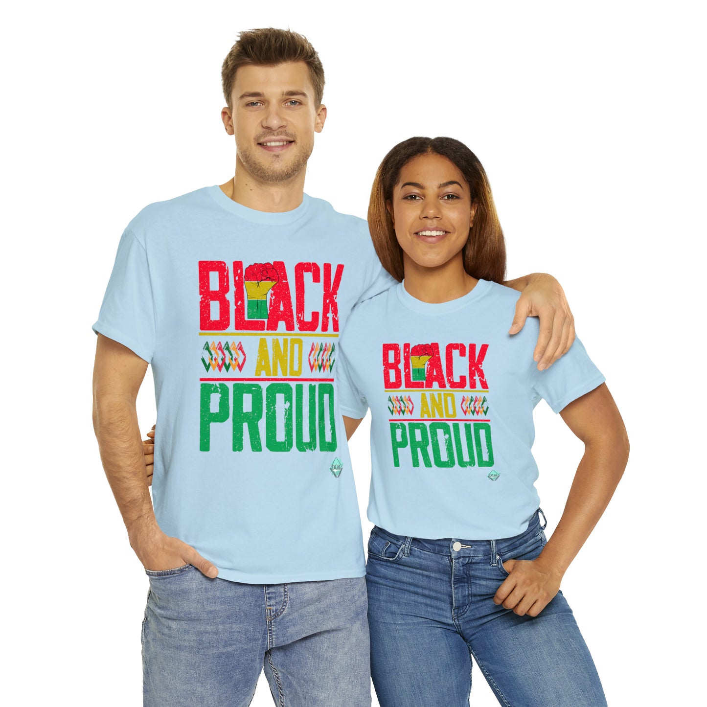 DCAL Juneteenth "Black and Proud" Unisex Heavy Cotton Tee