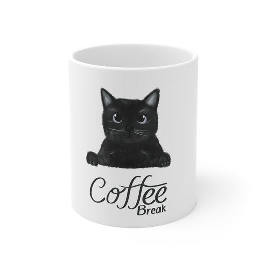 DCAL Meow Collection "Coffee Break" Ceramic Mug 11oz