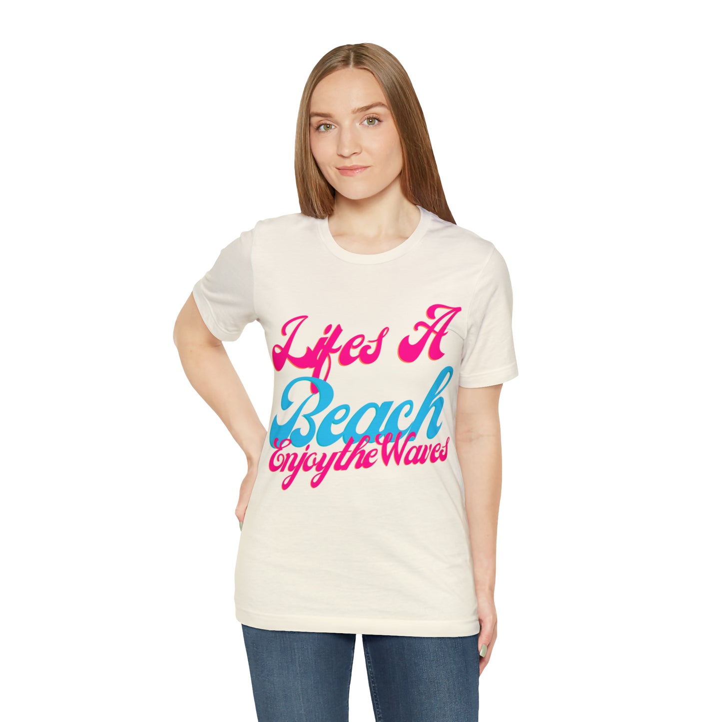 DCAL Beach Collection "Lifes a Beach Enjoy The View" Unisex Jersey Short Sleeve Tee