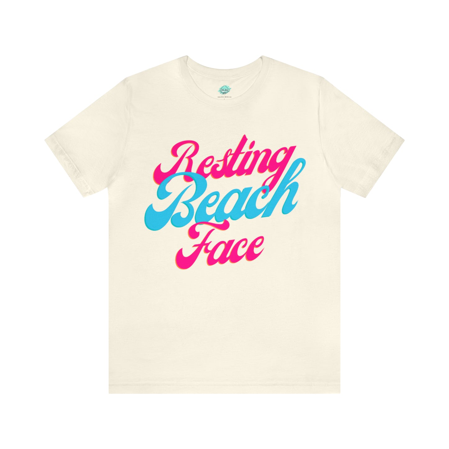 DCAL Beach Collection "Resting Beach Face" Unisex Jersey Short Sleeve Tee