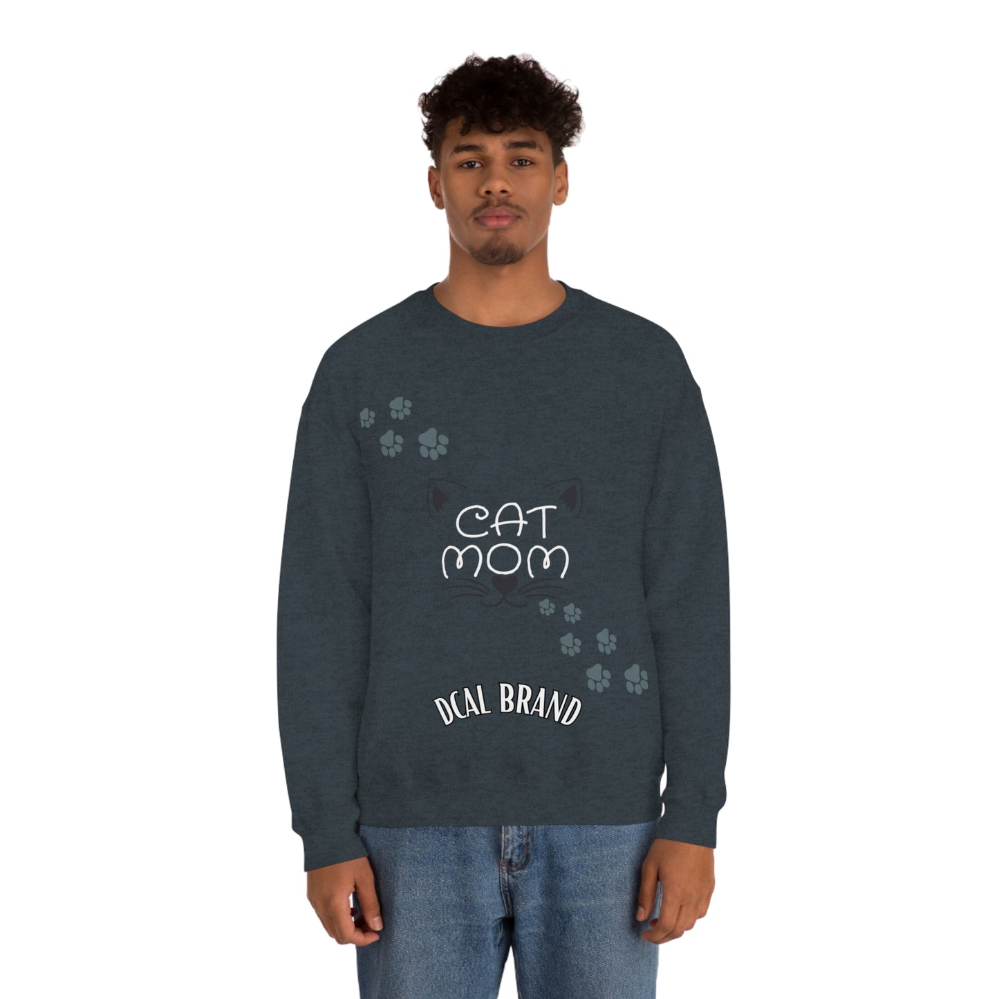 DCAL Meow Collection "Cat Mom" Unisex Heavy Blend™ Crewneck Sweatshirt