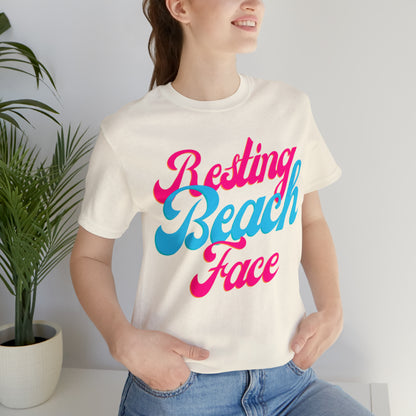 DCAL Beach Collection "Resting Beach Face" Unisex Jersey Short Sleeve Tee