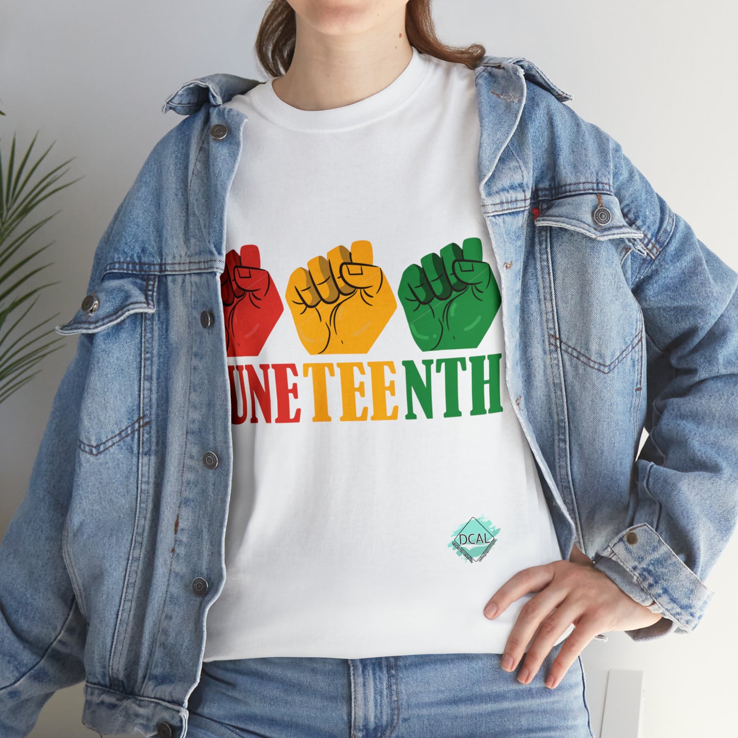 DCAL Juneteenth "3 Fist" Unisex Heavy Cotton Tee