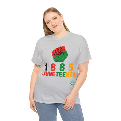 DCAL Juneteenth "1865 Fist" Unisex Heavy Cotton Tee