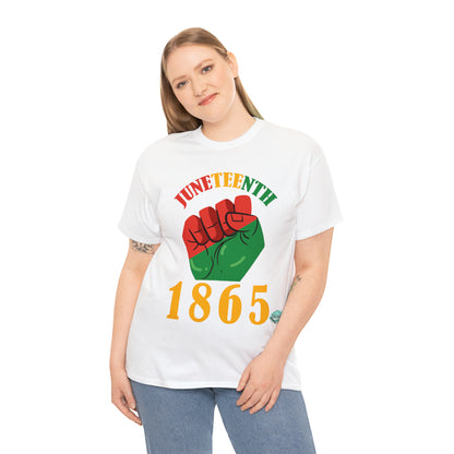 DCAL Juneteenth "1865 Fist" Unisex Heavy Cotton Tee