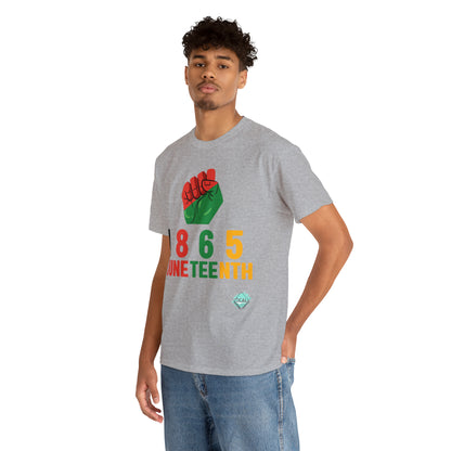 DCAL Juneteenth "1865 Fist" Unisex Heavy Cotton Tee