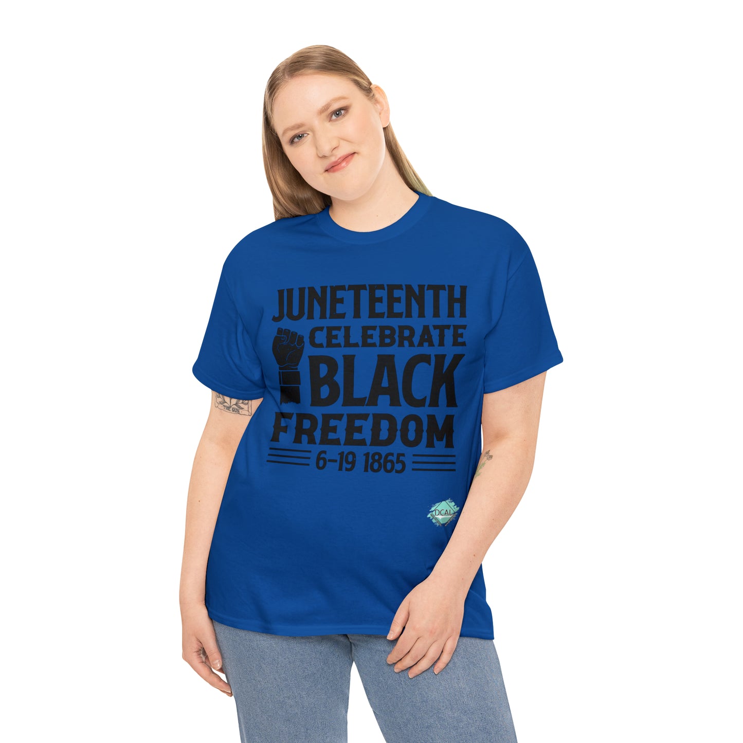 DCAL Juneteenth "Celebrate Freedom" Unisex Heavy Cotton Tee