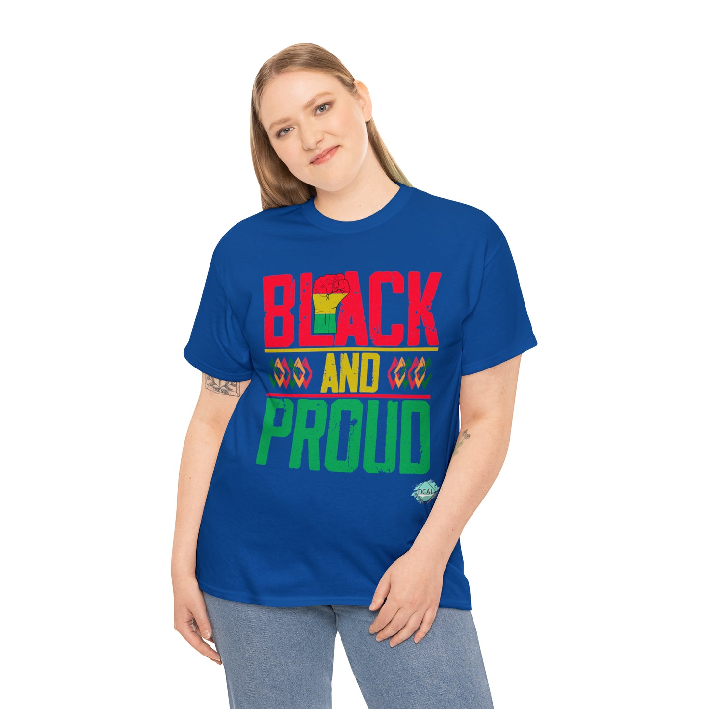 DCAL Juneteenth "Black and Proud" Unisex Heavy Cotton Tee