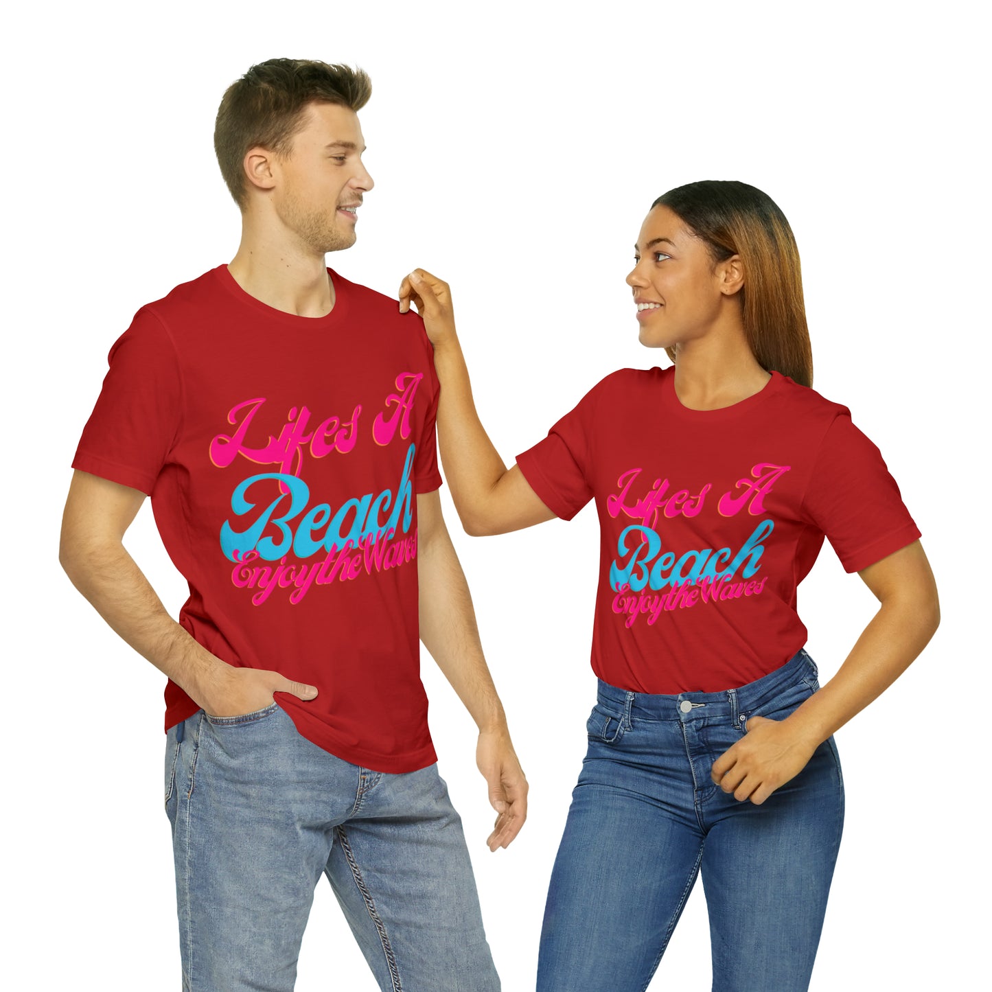 DCAL Beach Collection "Lifes a Beach Enjoy The View" Unisex Jersey Short Sleeve Tee