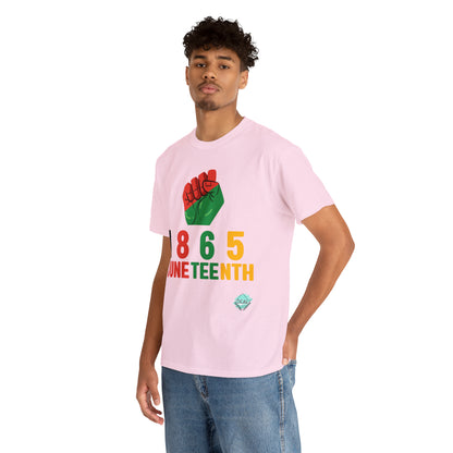 DCAL Juneteenth "1865 Fist" Unisex Heavy Cotton Tee