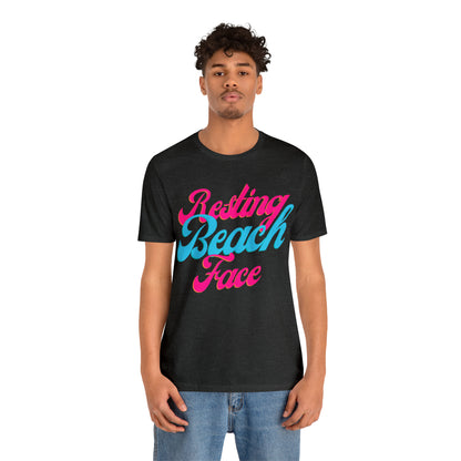 DCAL Beach Collection "Resting Beach Face" Unisex Jersey Short Sleeve Tee