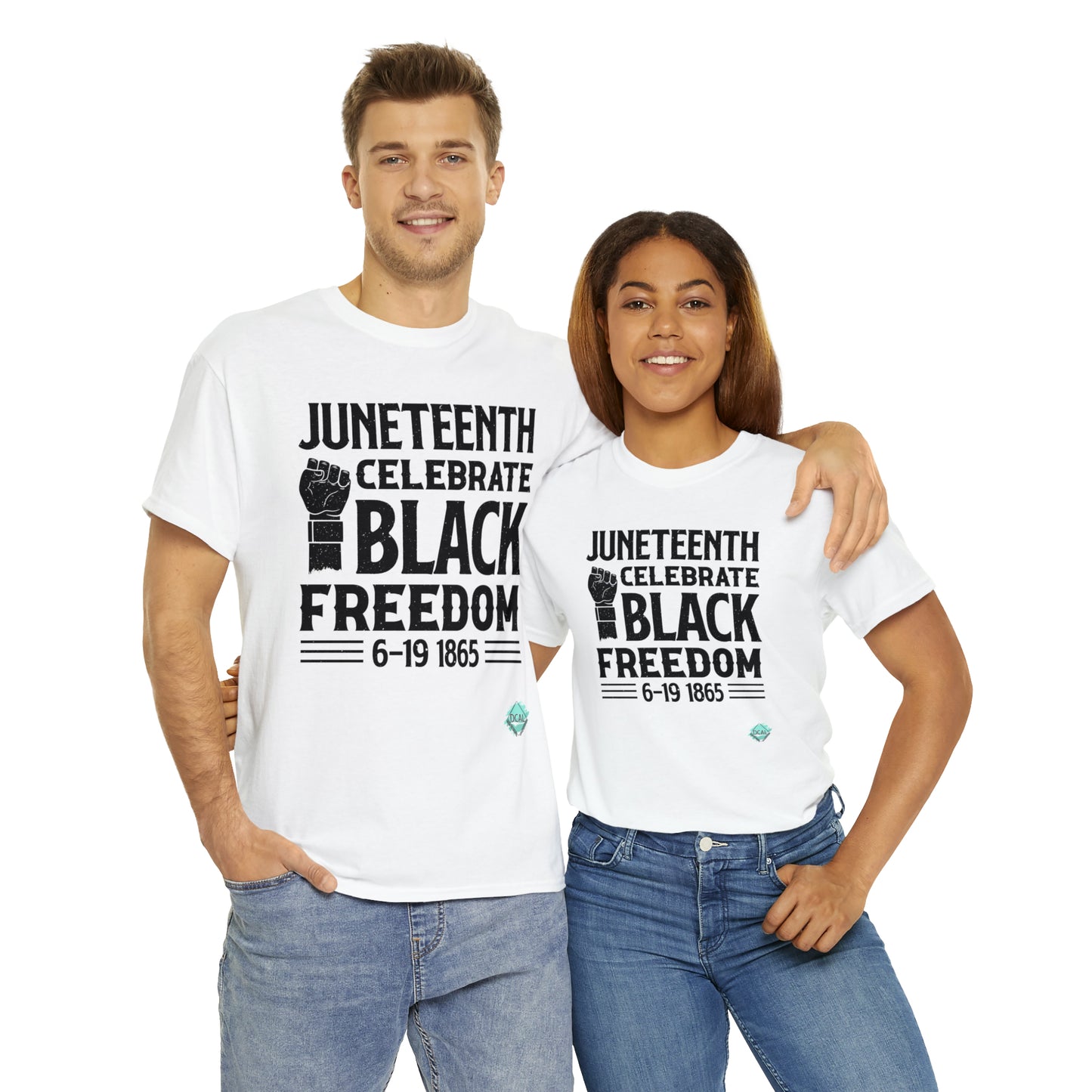 DCAL Juneteenth "Celebrate Freedom" Unisex Heavy Cotton Tee