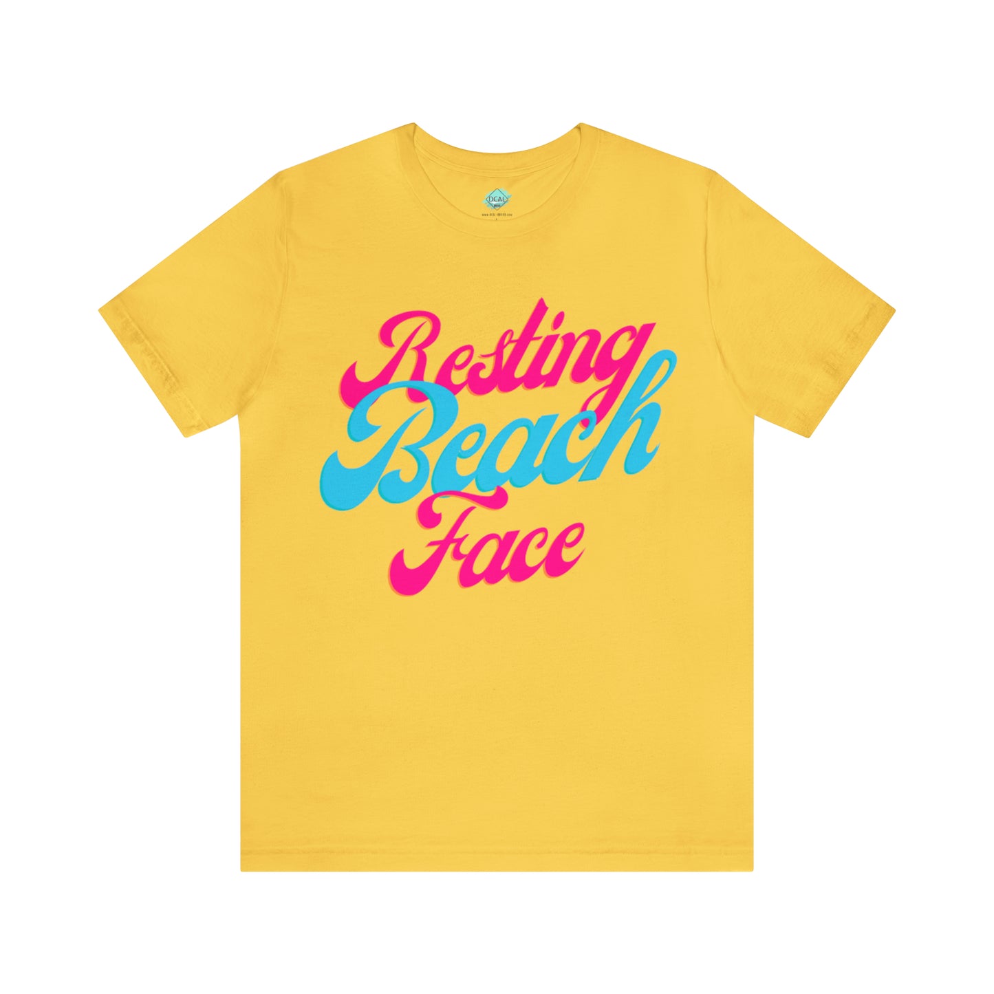 DCAL Beach Collection "Resting Beach Face" Unisex Jersey Short Sleeve Tee