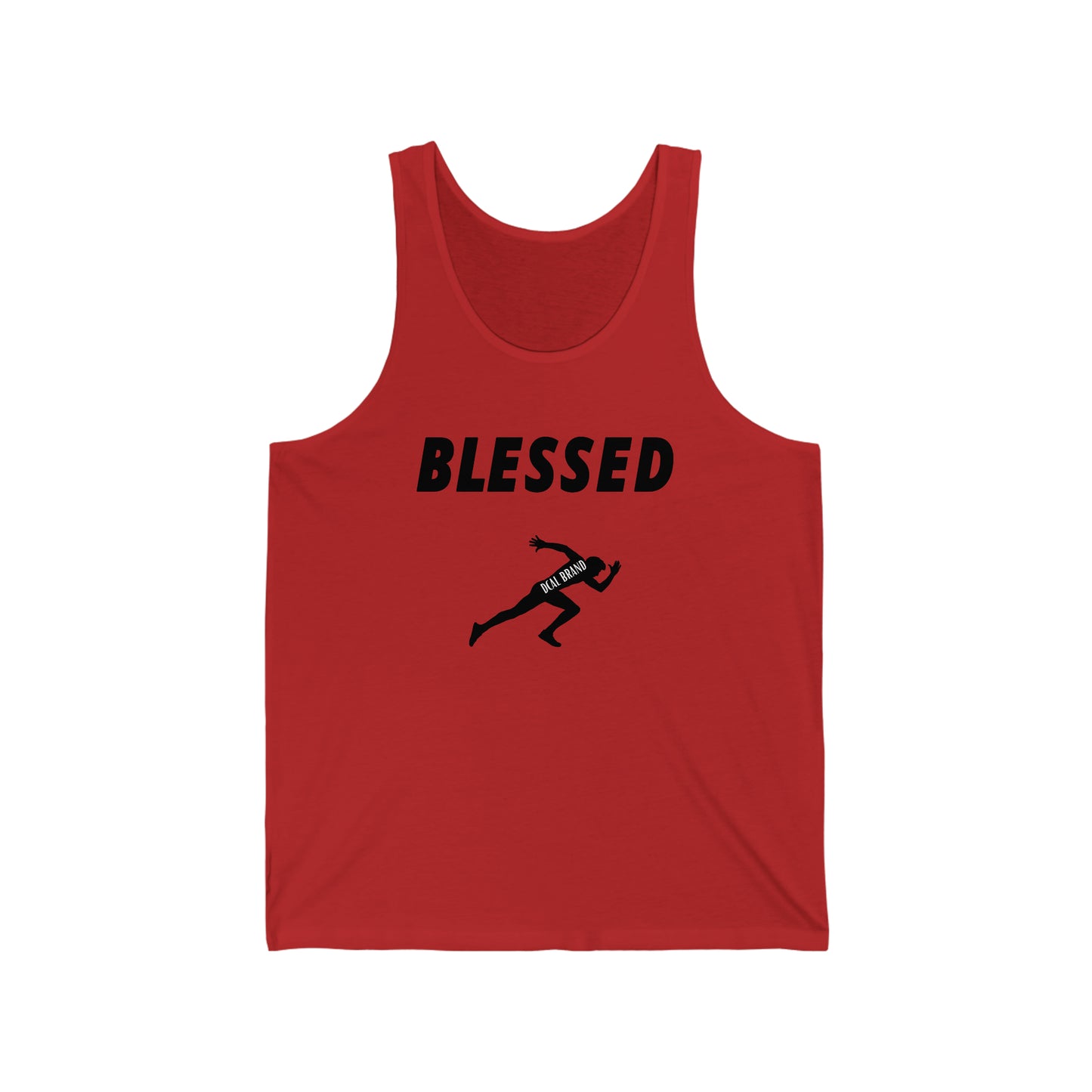 DCAL Athletic Elegance  "Blessed"" Unisex Jersey Tank